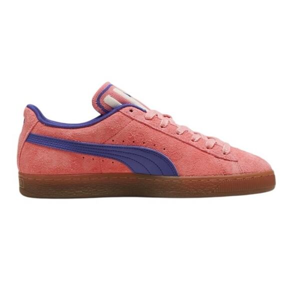 Puma Suede Supertifo Mens Pink & Purple Suede Lifestyle Sneakers Shoes Size 12 - Picture 3 of 8